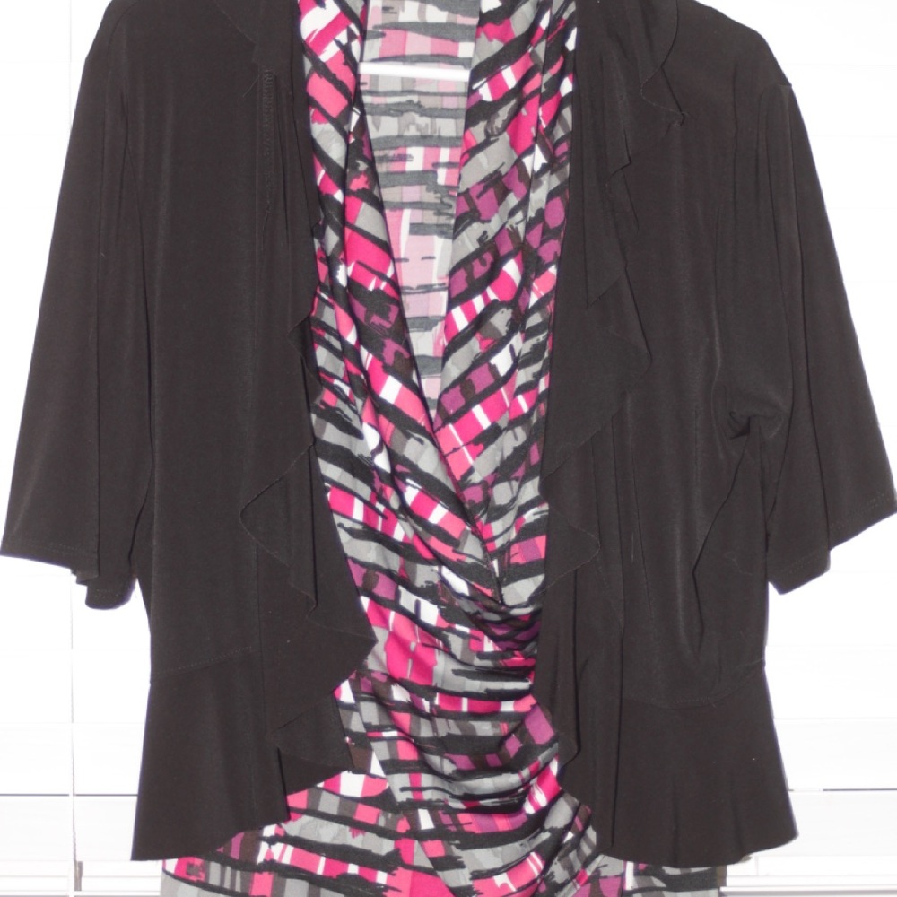 Dress tank with crop overlay